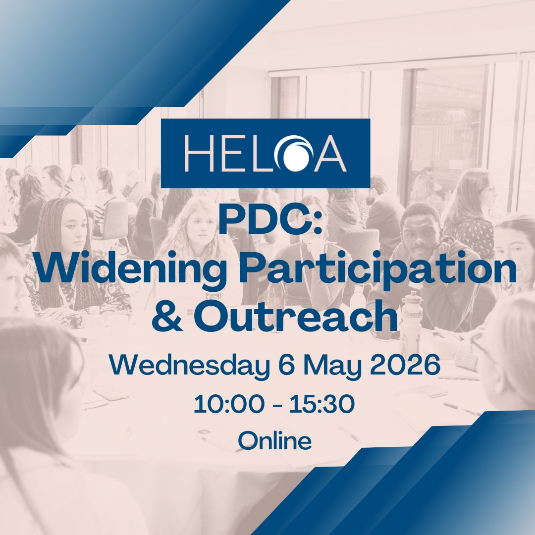 ⭐Join us for the next HELOA Professional Development Conference!⭐

📅Wednesday 6 May 2026
🕘10:00 - 15:45
💻Online

This conference is ideal for those with roles that span recruitment and outreach as well as accessibility and inclusion.

Key sessions include:
🔹Promoting accessibility and inclusion in widening participation activities
🔹Higher education recruitment and widening participation: A conversation on intersectionality, issues and ideas
🔹Group work to great work: Building transferable skills through group projects

💬Plus, opportunities to network with fellow colleagues 

View the programme and book your place on the conference 👇

🔗More information and the booking form can be found via the PDC link in our Bio