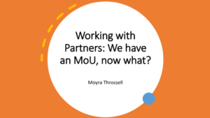 presentation slides for working with partners